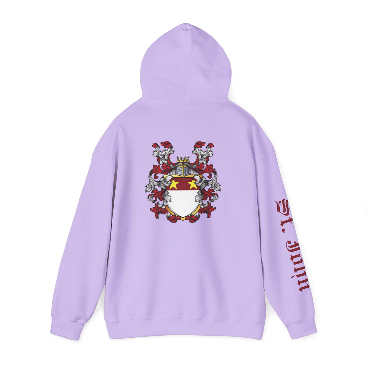Genealogy Enthusiast Hoodie with St. John Heraldry