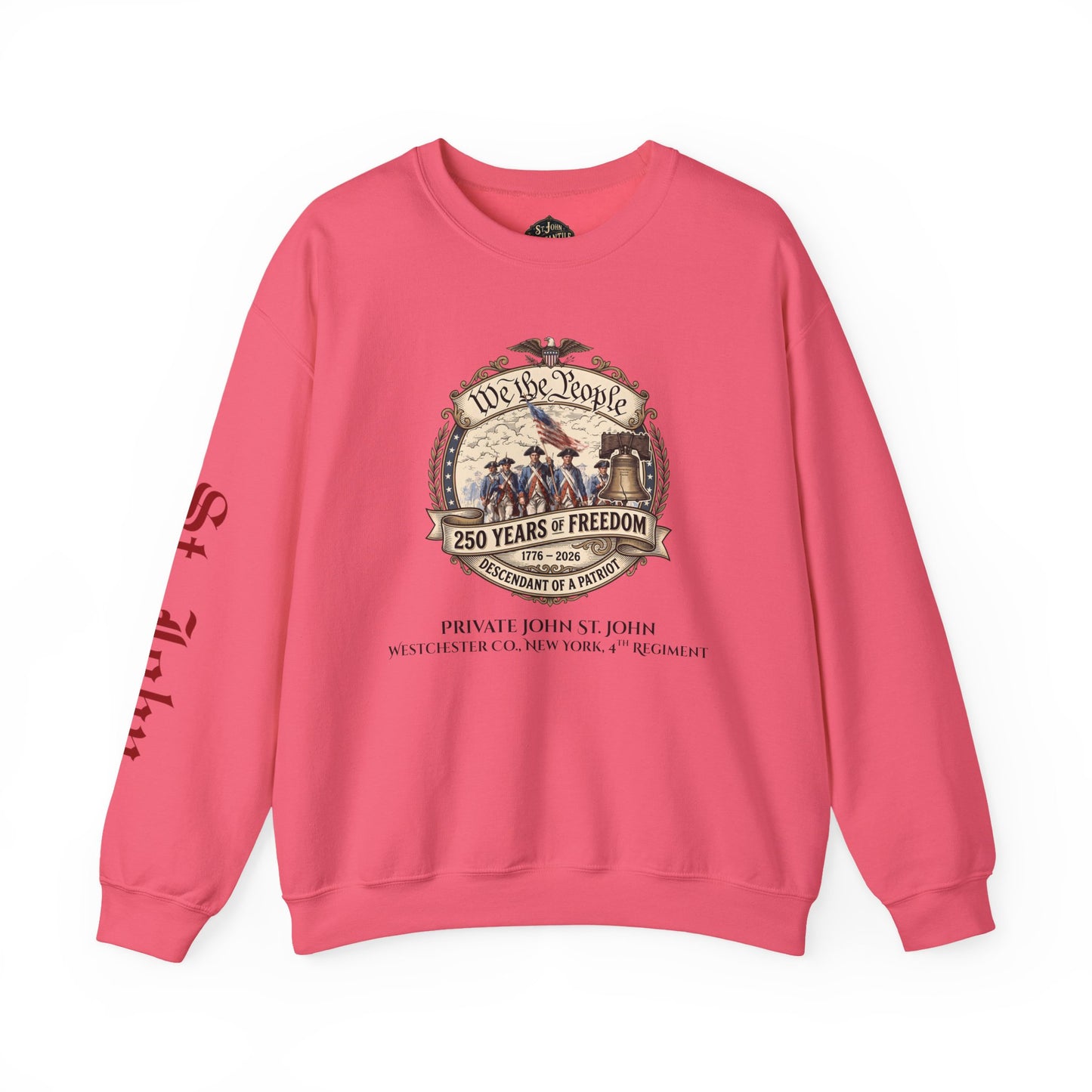 Crewneck Sweatshirt — "We the People: 250 Years of Freedom" Patriotic Graphic