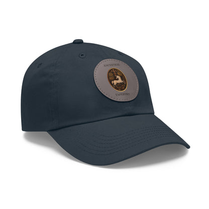 Ancestral Tapestry Vintage Leather Patch Hat