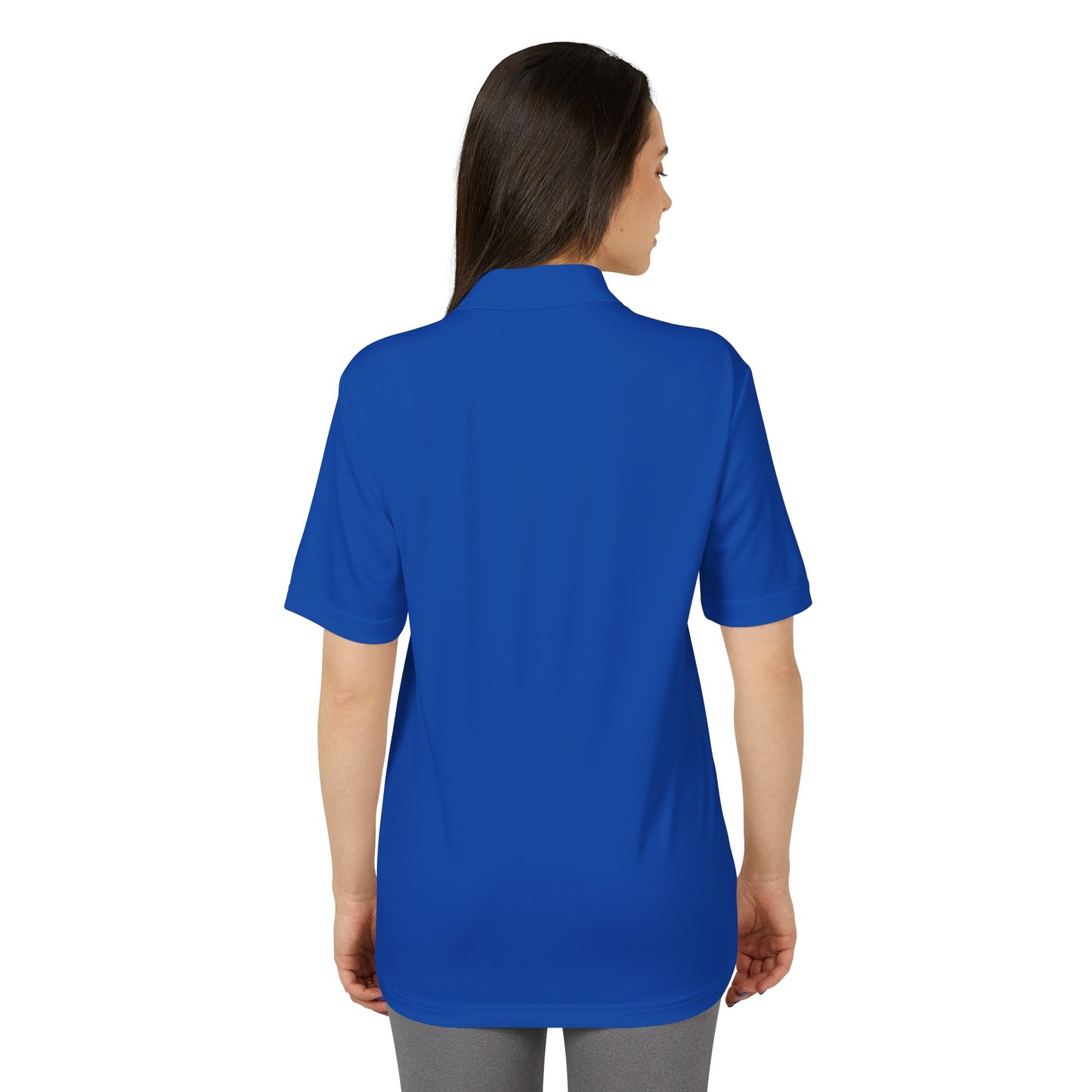 Unisex Performance Polo with Stylish Crest Design, Athletic Shirt for Sports & Everyday Wear, Perfect for Casual Outings, Gifts for Him, Her