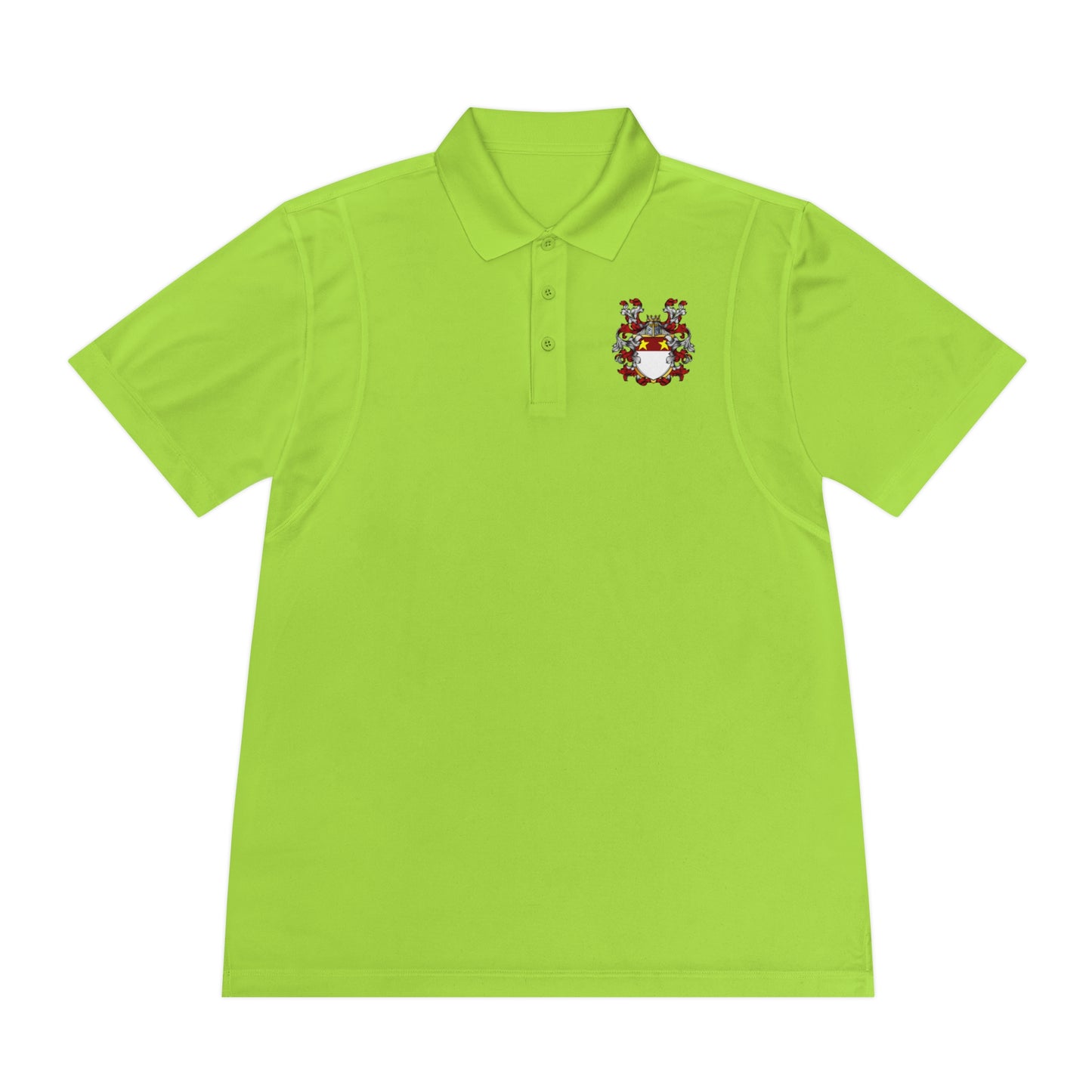Men's Custom Sport Polo Shirt with Unique Crest Design, Casual Wear, Gift for Dad, Father’s Day, Sports Events, Summer Outing