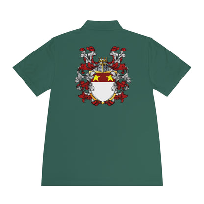 Men's Custom Sport Polo Shirt with Unique Crest Design, Casual Wear, Gift for Dad, Father’s Day, Sports Events, Summer Outing