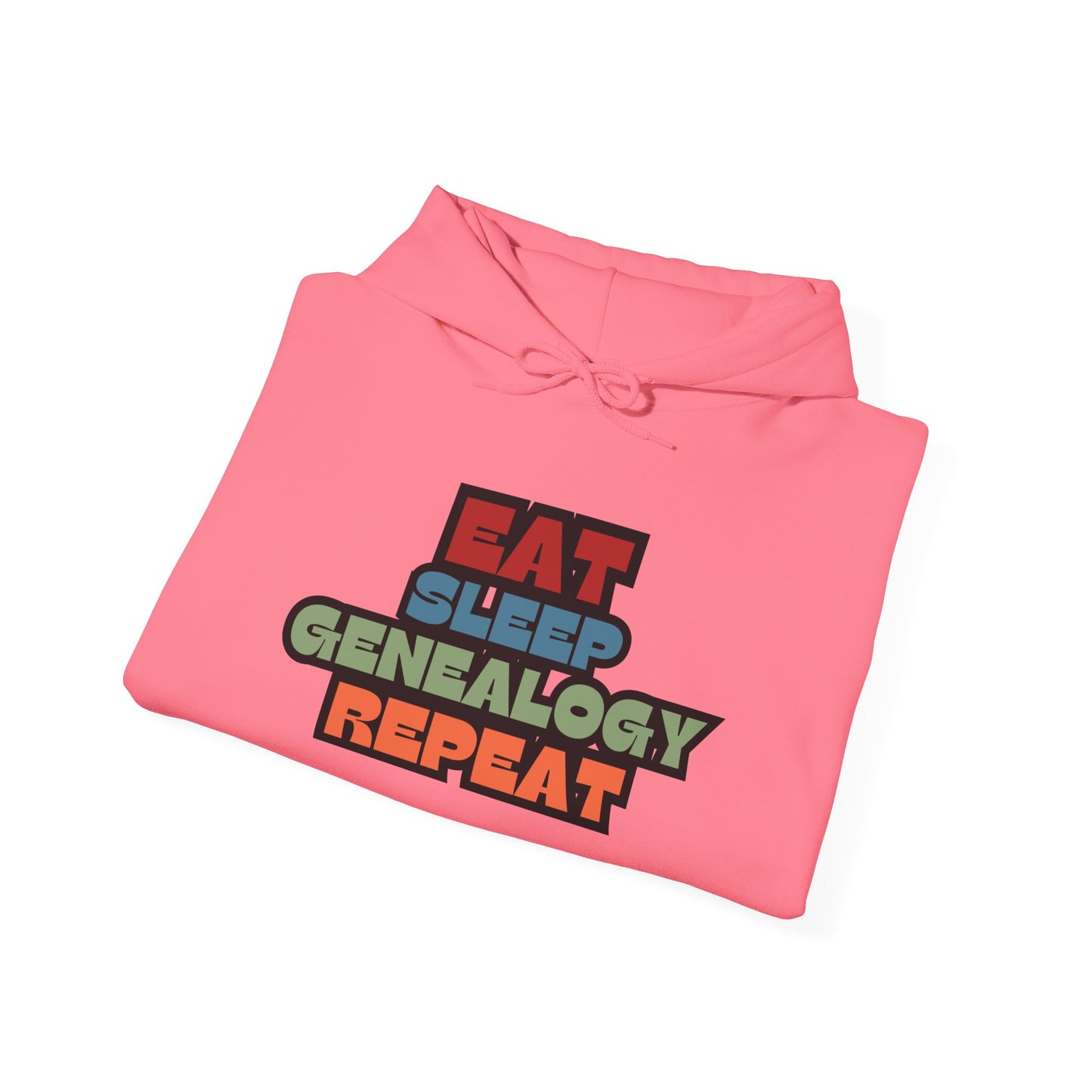 Eat. Sleep. Genealogy. Repeat. w/ St. John Heraldry Unisex Hoodie