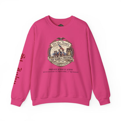 Crewneck Sweatshirt — "We the People: 250 Years of Freedom" Patriotic Graphic