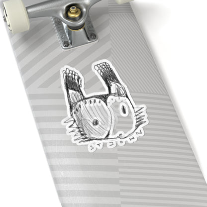 Christopher St. John Art Sketch Kiss-Cut Sticker — Hand-Drawn Whimsical Laptop Decal