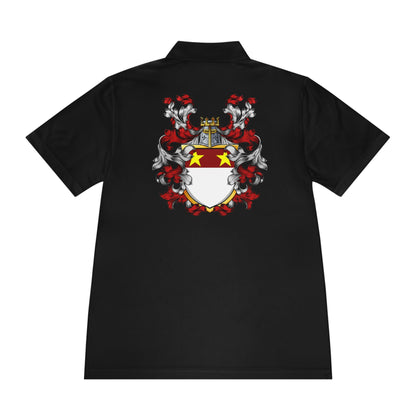 Men's Custom Sport Polo Shirt with Unique Crest Design, Casual Wear, Gift for Dad, Father’s Day, Sports Events, Summer Outing