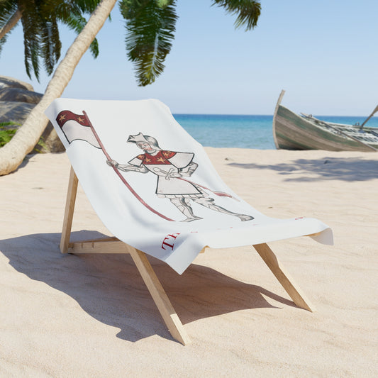 The St. John Genealogy featuring Sir John St. John, Knight Beach Towel