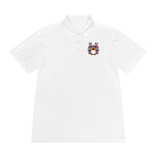 Men's Custom Sport Polo Shirt with Unique Crest Design, Casual Wear, Gift for Dad, Father’s Day, Sports Events, Summer Outing