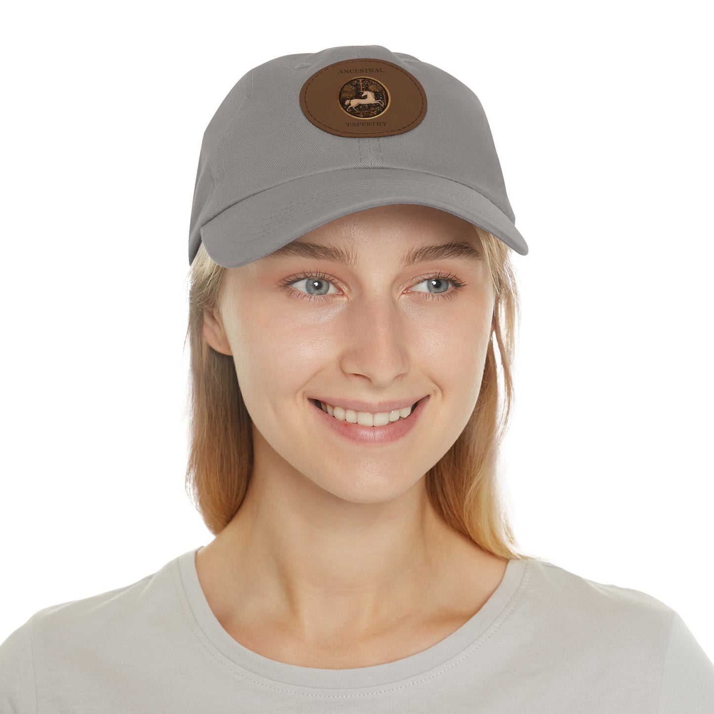 Ancestral Tapestry Vintage Leather Patch Hat