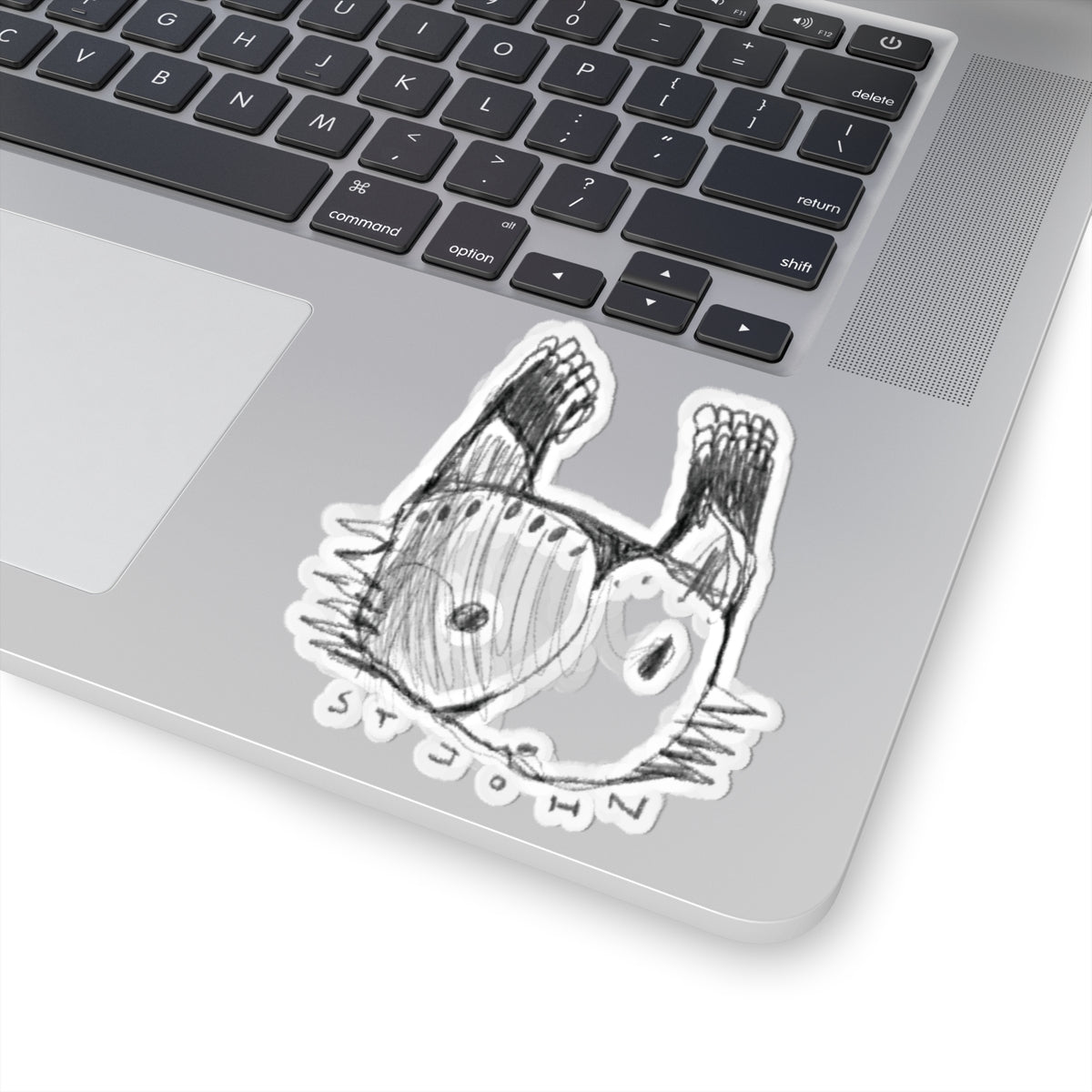 Christopher St. John Art Sketch Kiss-Cut Sticker — Hand-Drawn Whimsical Laptop Decal