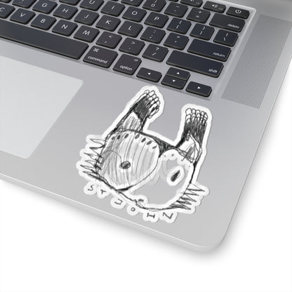Christopher St. John Art Sketch Kiss-Cut Sticker — Hand-Drawn Whimsical Laptop Decal
