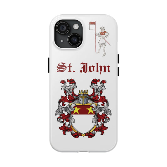 Phone Case with St. John Crest & Sir John St. John, Knight, Gift for Phone Protection, Family Heritage Accessory, Durable Phone [...]
