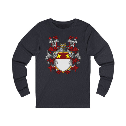 Custom Family Crest Long Sleeve Tee - Unisex Jersey Tee, Gift for Heritage Lovers, Personalized Birthday Gift, Heritage Tee, Stylish [...]