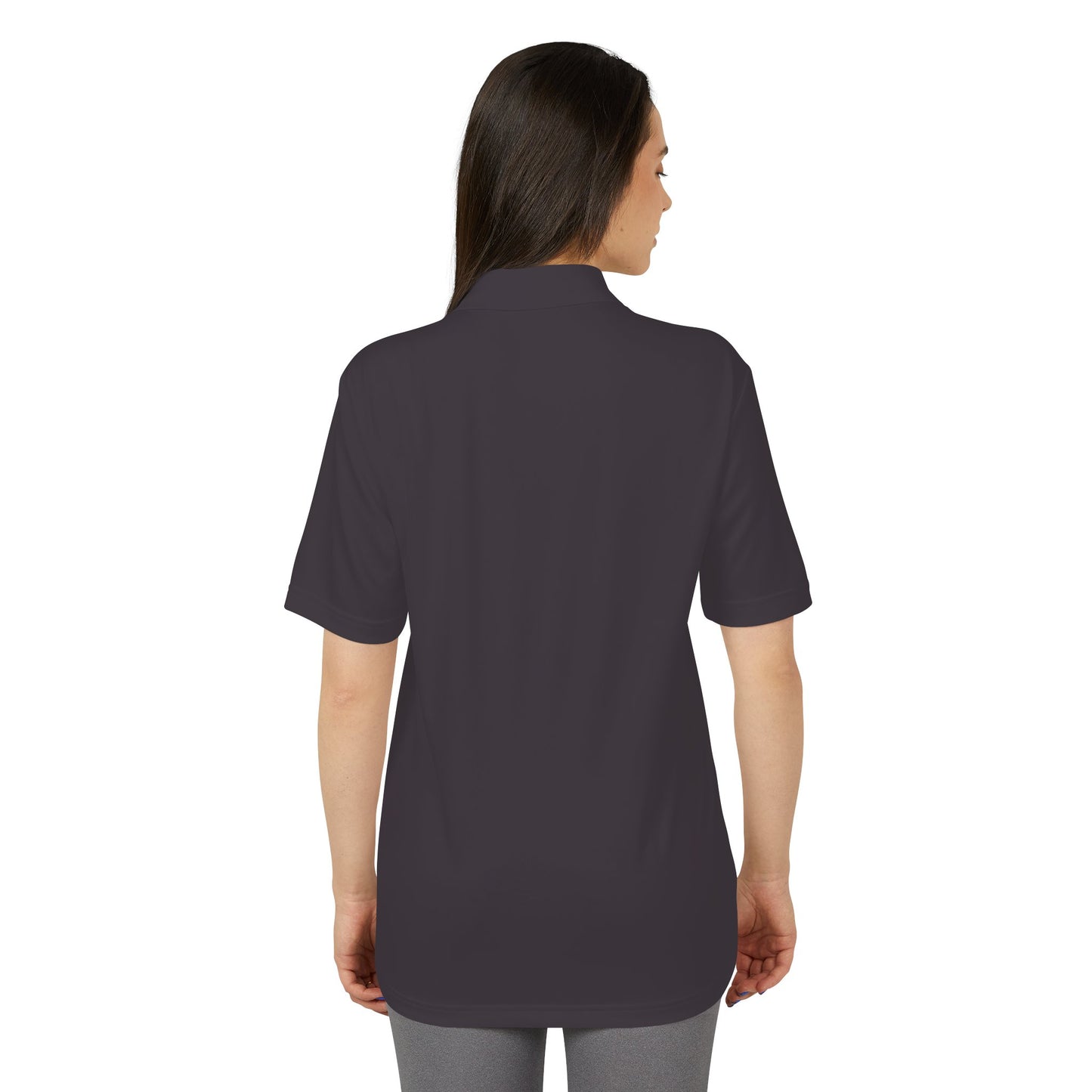 Unisex Performance Polo with Stylish Crest Design, Athletic Shirt for Sports & Everyday Wear, Perfect for Casual Outings, Gifts for Him, Her