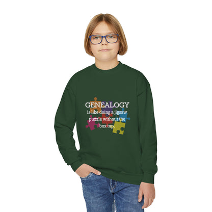 Colorful Genealogy Youth Crewneck Sweatshirt, Family History Sweatshirt, Cozy Puzzle Design, Gift for Genealogy Lovers, Unique Family [...]