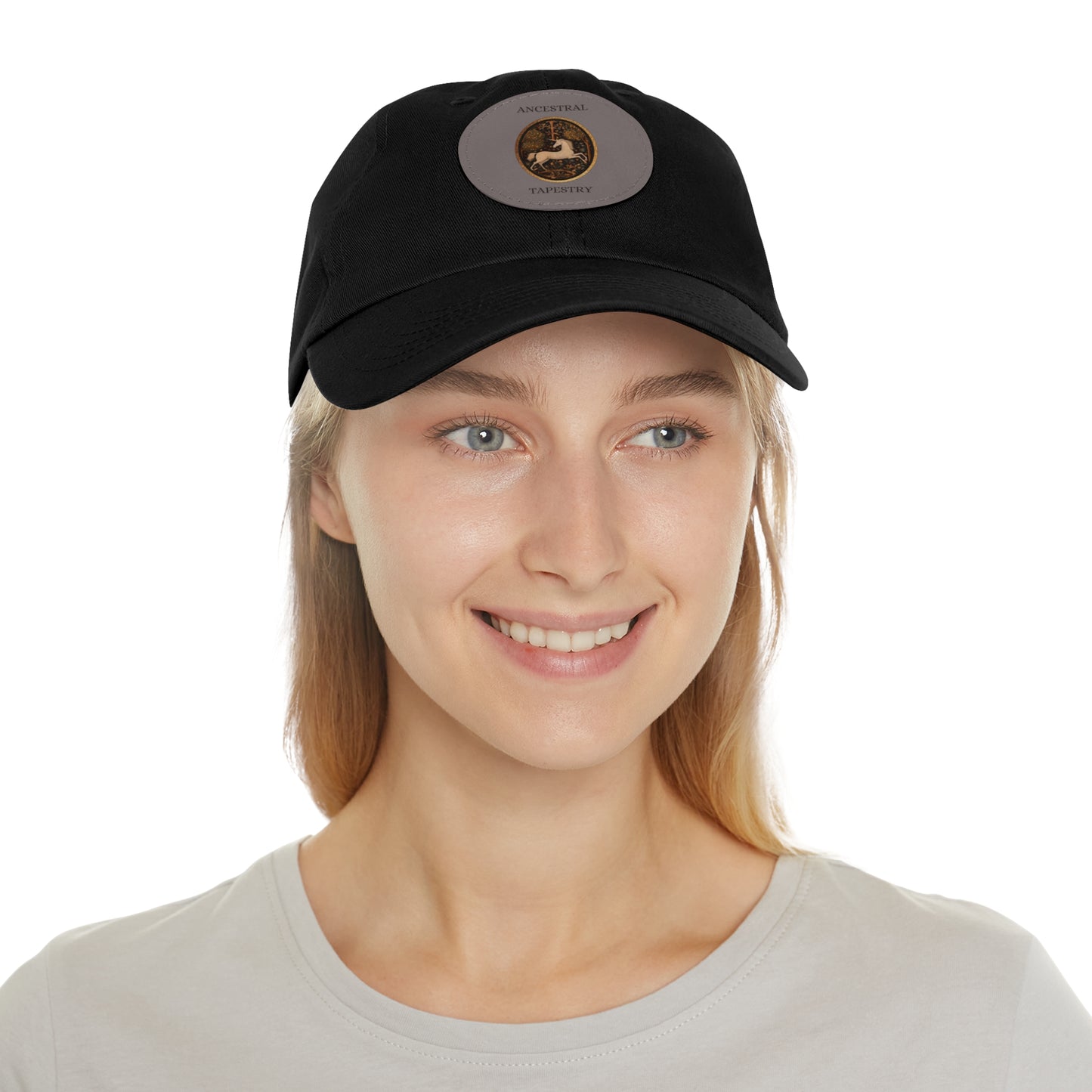 Ancestral Tapestry Vintage Leather Patch Hat