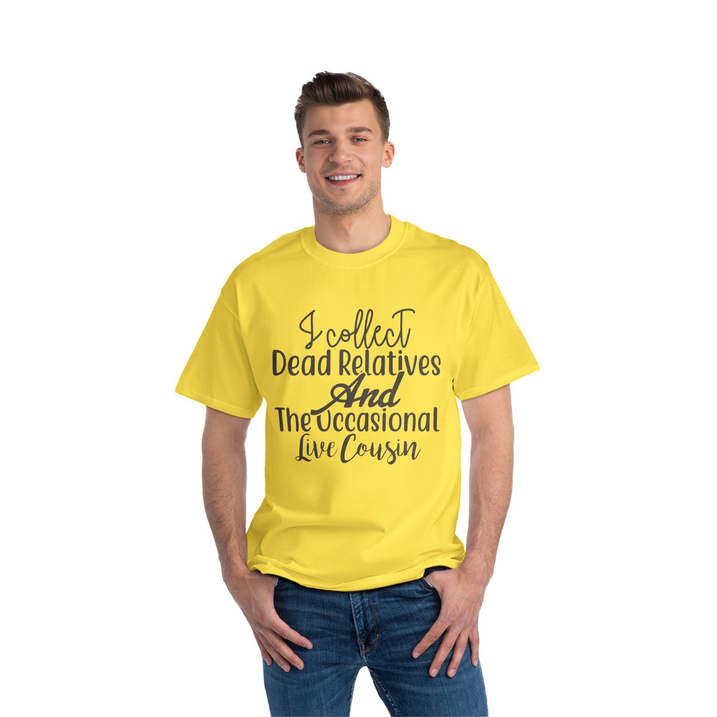 I Collect Dead Relatives and the Occasional Live Cousin St. John Heraldry T-Shirt