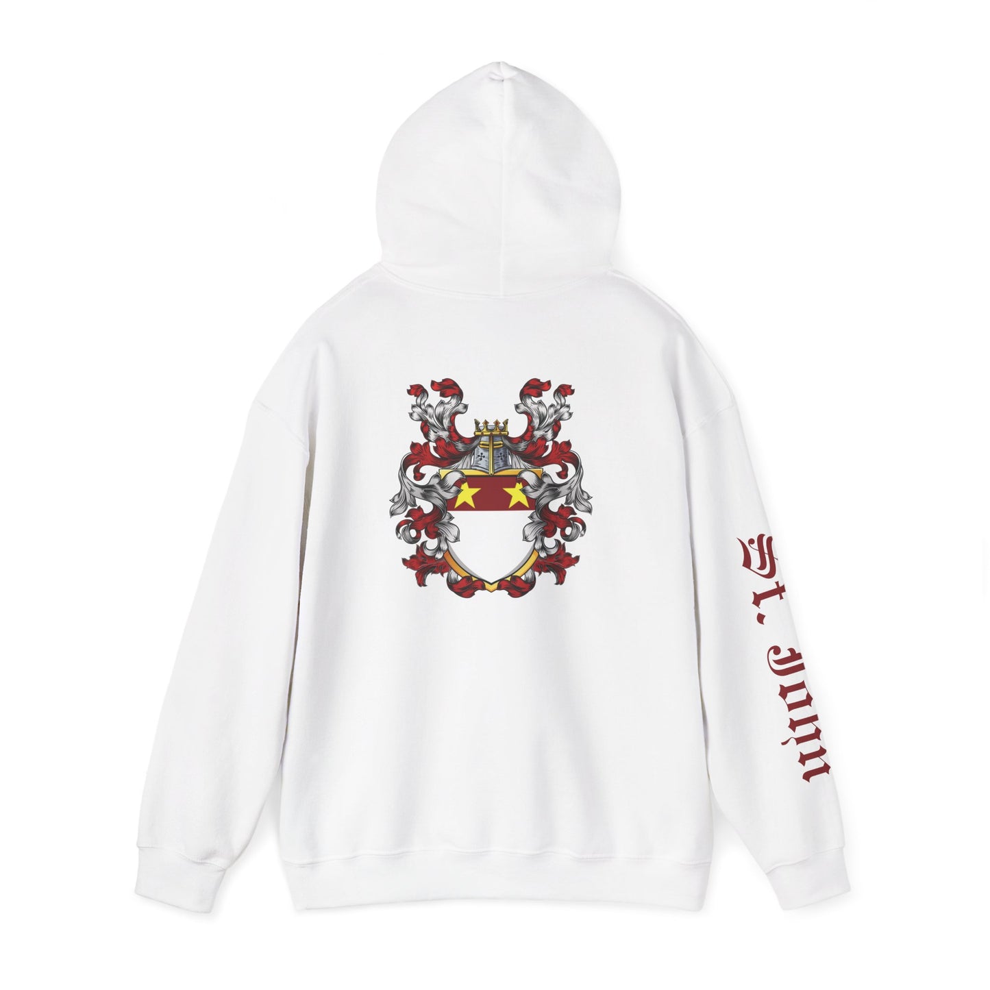 Making History for 970 years Hoodie with St. John Heraldry & St. John on the sleeve