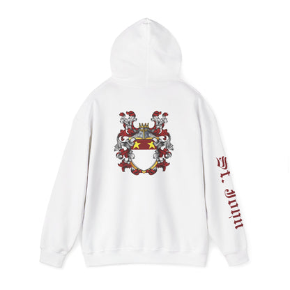 Making History for 970 years Hoodie with St. John Heraldry & St. John on the sleeve