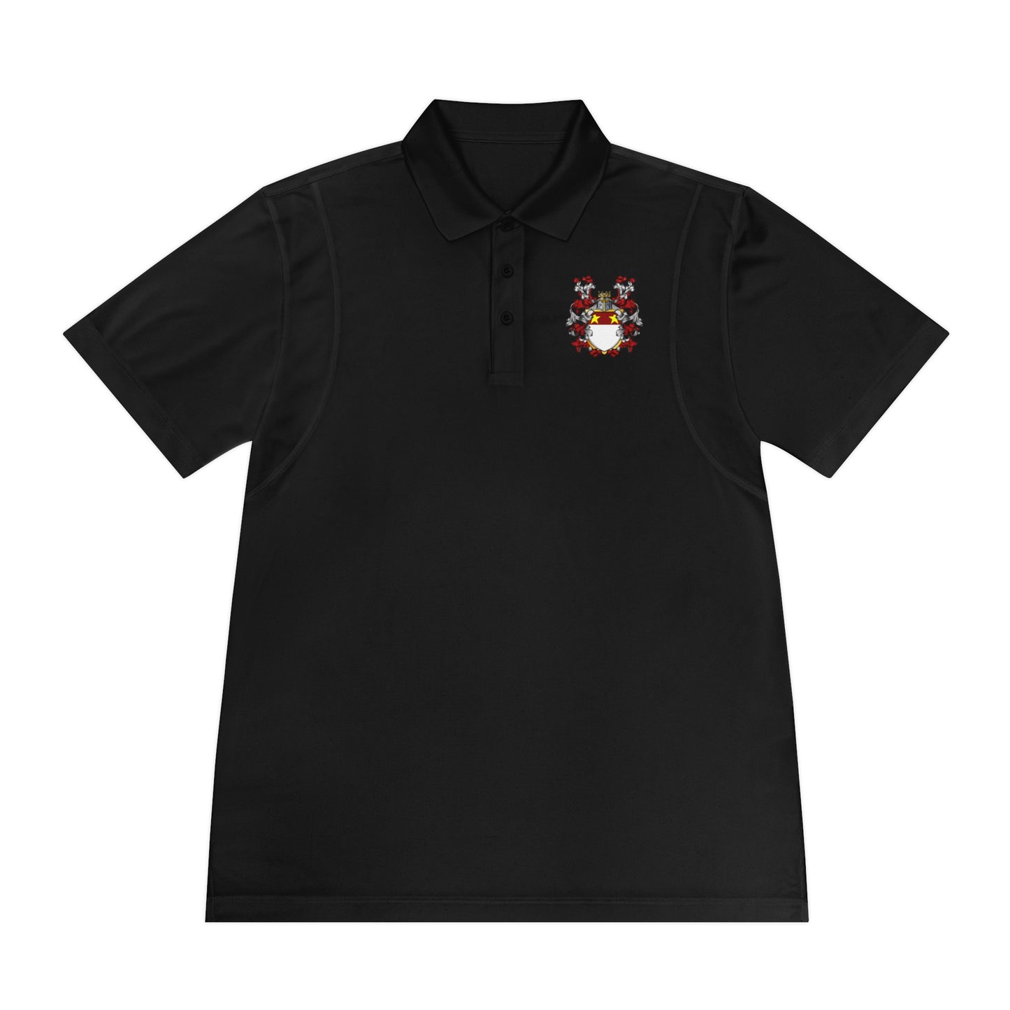 Men's Custom Sport Polo Shirt with Unique Crest Design, Casual Wear, Gift for Dad, Father’s Day, Sports Events, Summer Outing