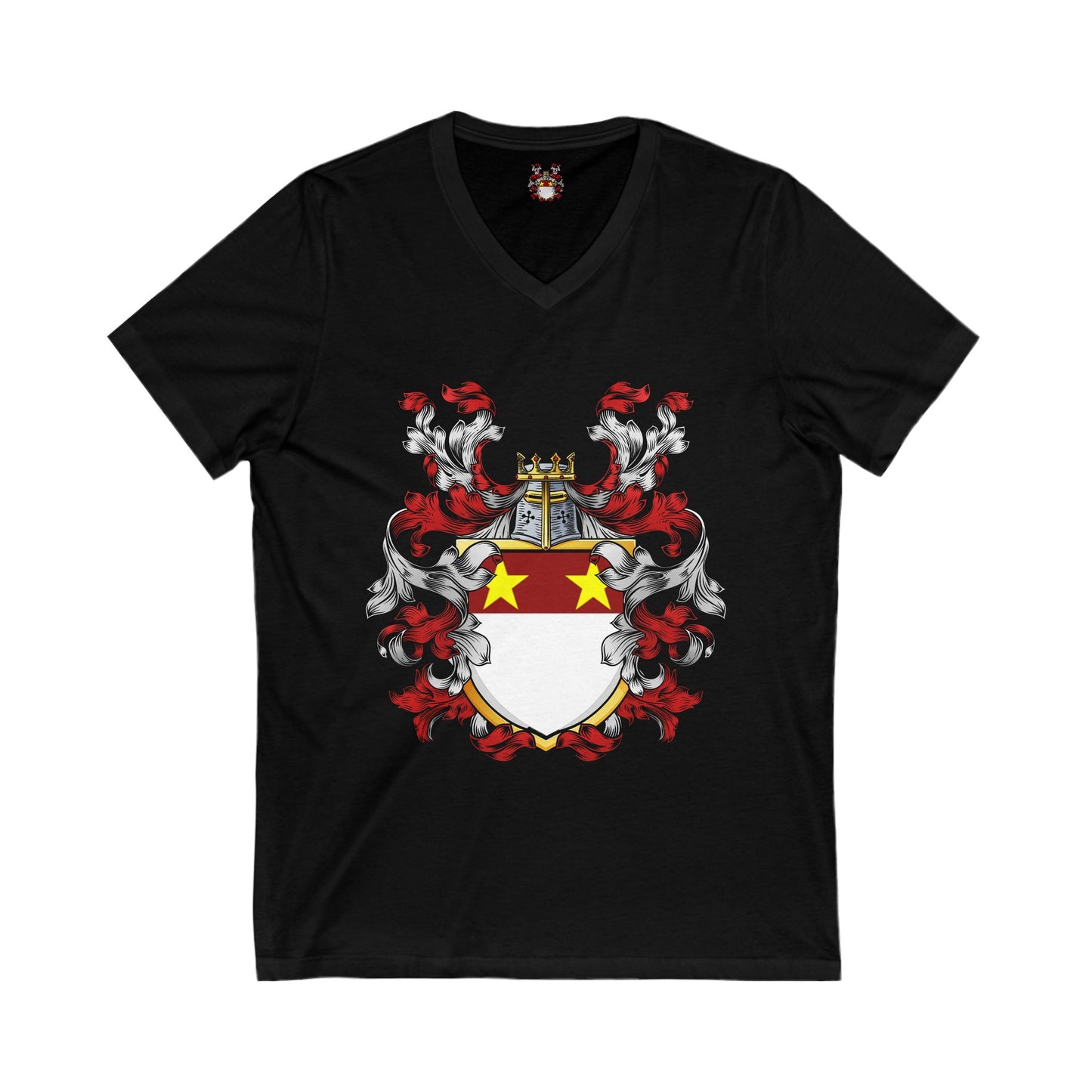The St. John Genealogy Unisex Jersey Short Sleeve V-Neck Tee
