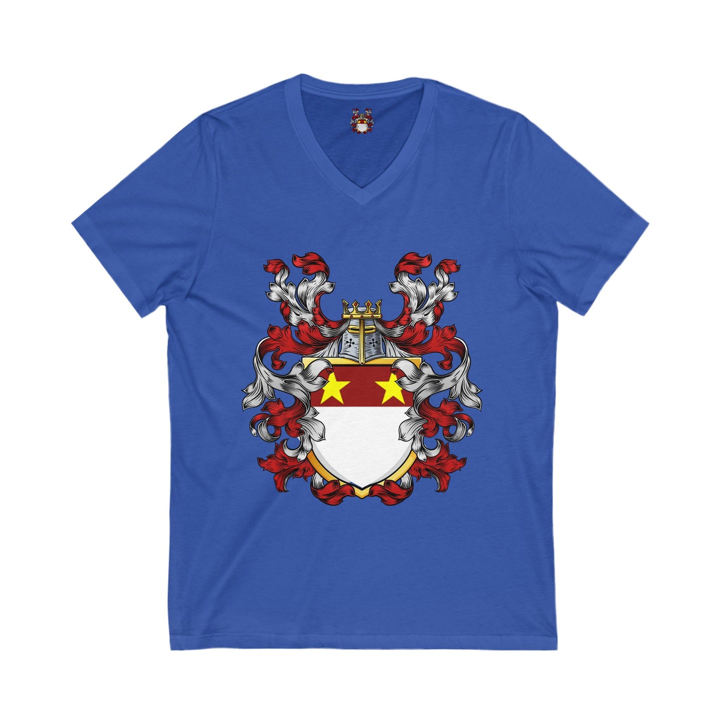 The St. John Genealogy Unisex Jersey Short Sleeve V-Neck Tee
