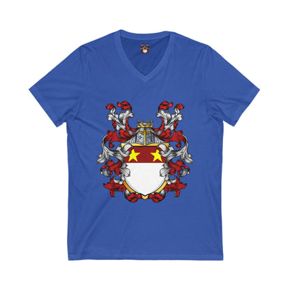 The St. John Genealogy Unisex Jersey Short Sleeve V-Neck Tee