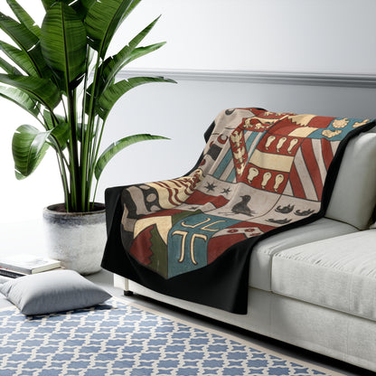 John de Port-St. John & Anne Leighton  Sherpa Fleece Blanket