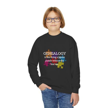 Colorful Genealogy Youth Crewneck Sweatshirt, Family History Sweatshirt, Cozy Puzzle Design, Gift for Genealogy Lovers, Unique Family [...]