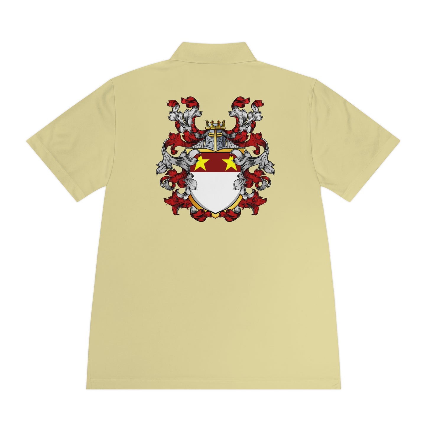 Men's Custom Sport Polo Shirt with Unique Crest Design, Casual Wear, Gift for Dad, Father’s Day, Sports Events, Summer Outing