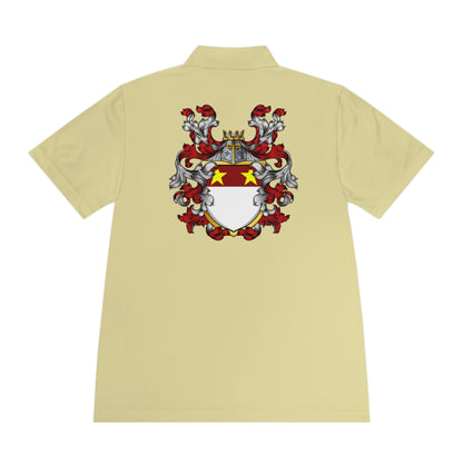 Men's Custom Sport Polo Shirt with Unique Crest Design, Casual Wear, Gift for Dad, Father’s Day, Sports Events, Summer Outing