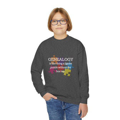 Colorful Genealogy Youth Crewneck Sweatshirt, Family History Sweatshirt, Cozy Puzzle Design, Gift for Genealogy Lovers, Unique Family [...]