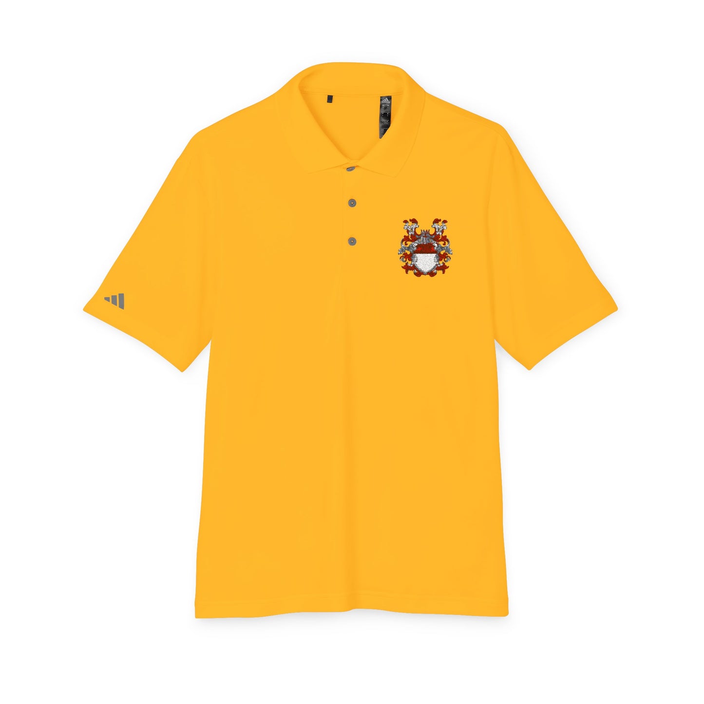 Unisex Performance Polo with Stylish Crest Design, Athletic Shirt for Sports & Everyday Wear, Perfect for Casual Outings, Gifts for Him, Her