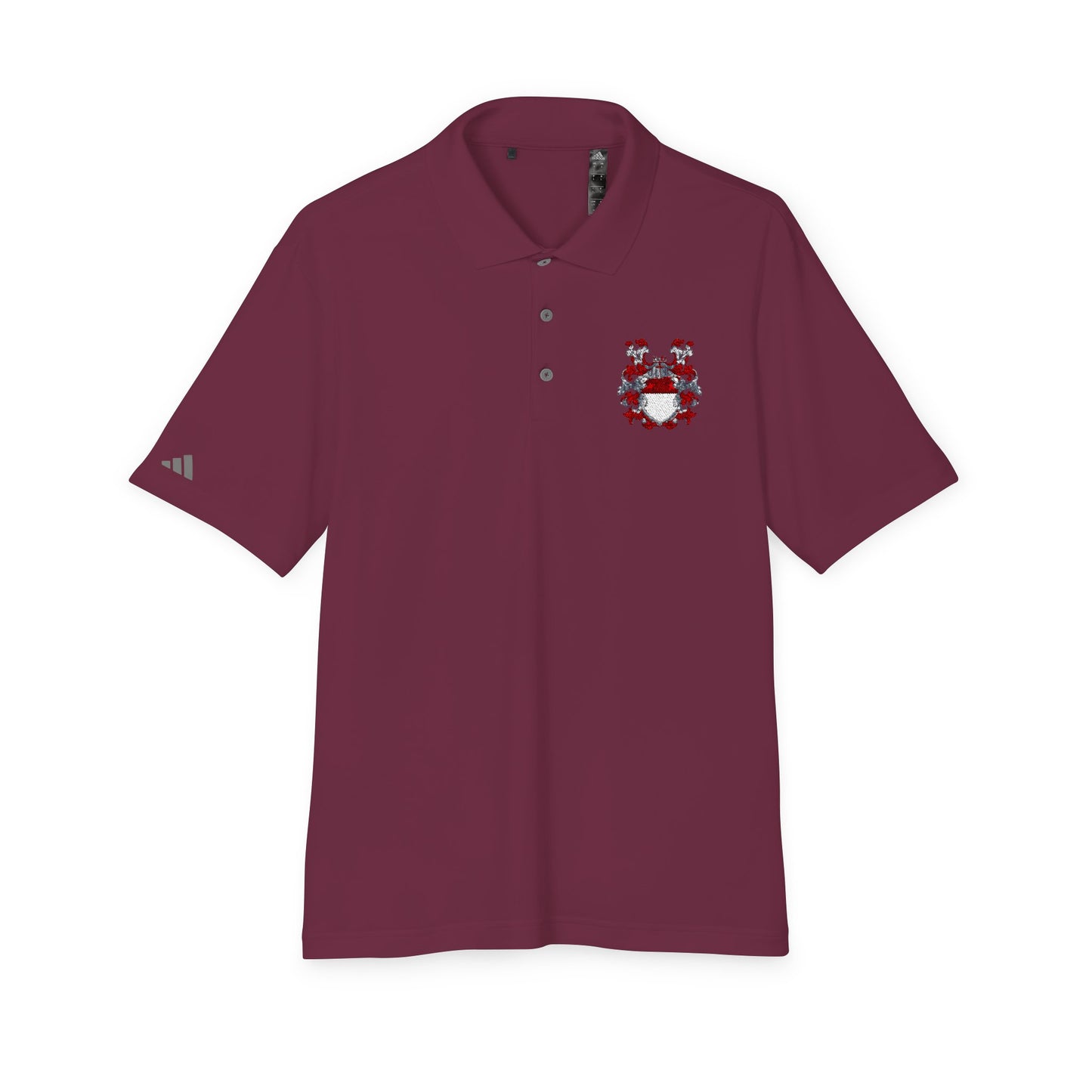 Unisex Performance Polo with Stylish Crest Design, Athletic Shirt for Sports & Everyday Wear, Perfect for Casual Outings, Gifts for Him, Her