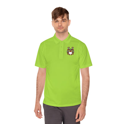 Men's Custom Sport Polo Shirt with Unique Crest Design, Casual Wear, Gift for Dad, Father’s Day, Sports Events, Summer Outing