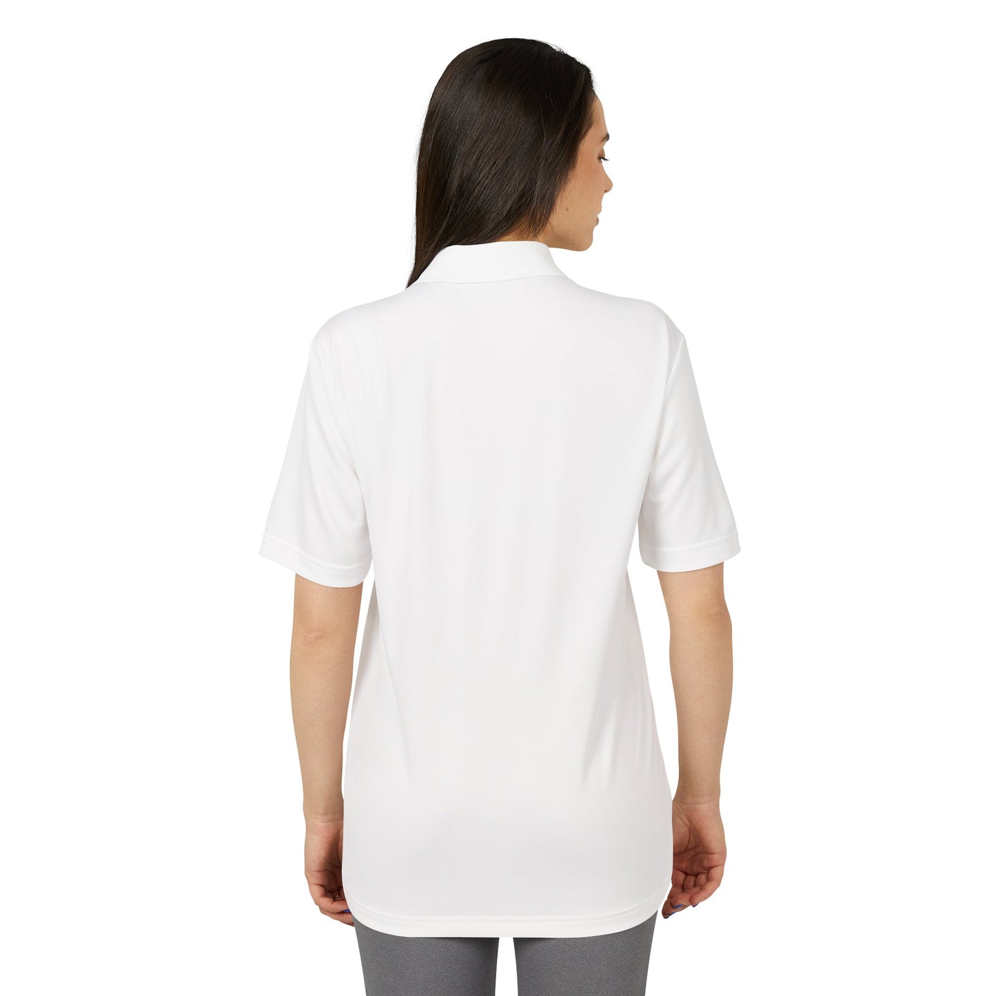 Unisex Performance Polo with Stylish Crest Design, Athletic Shirt for Sports & Everyday Wear, Perfect for Casual Outings, Gifts for Him, Her