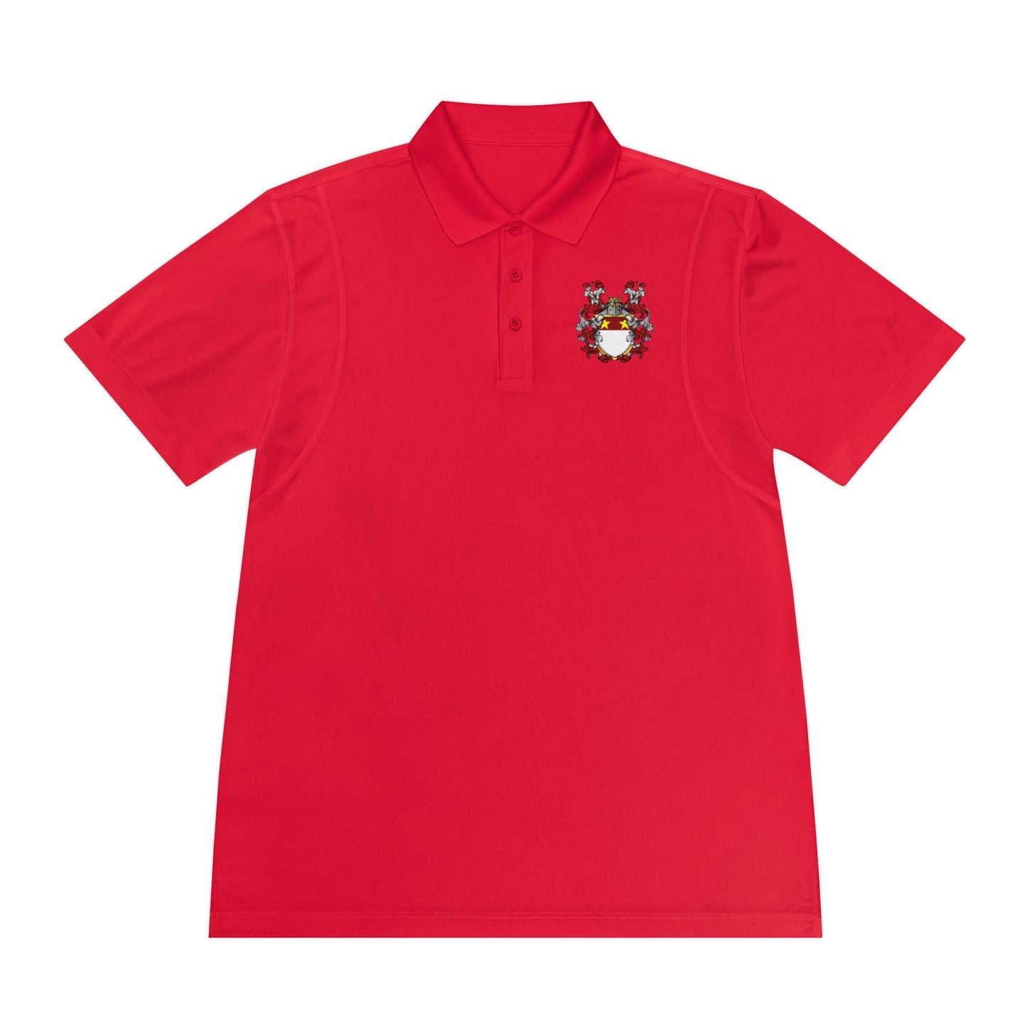 Men's Custom Sport Polo Shirt with Unique Crest Design, Casual Wear, Gift for Dad, Father’s Day, Sports Events, Summer Outing