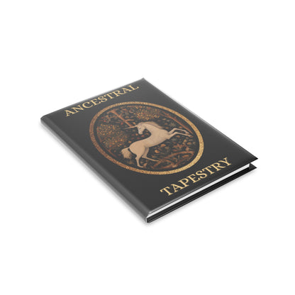 Ancestral Tapestry Hardcover Notebook — Unicorn Crest Journal