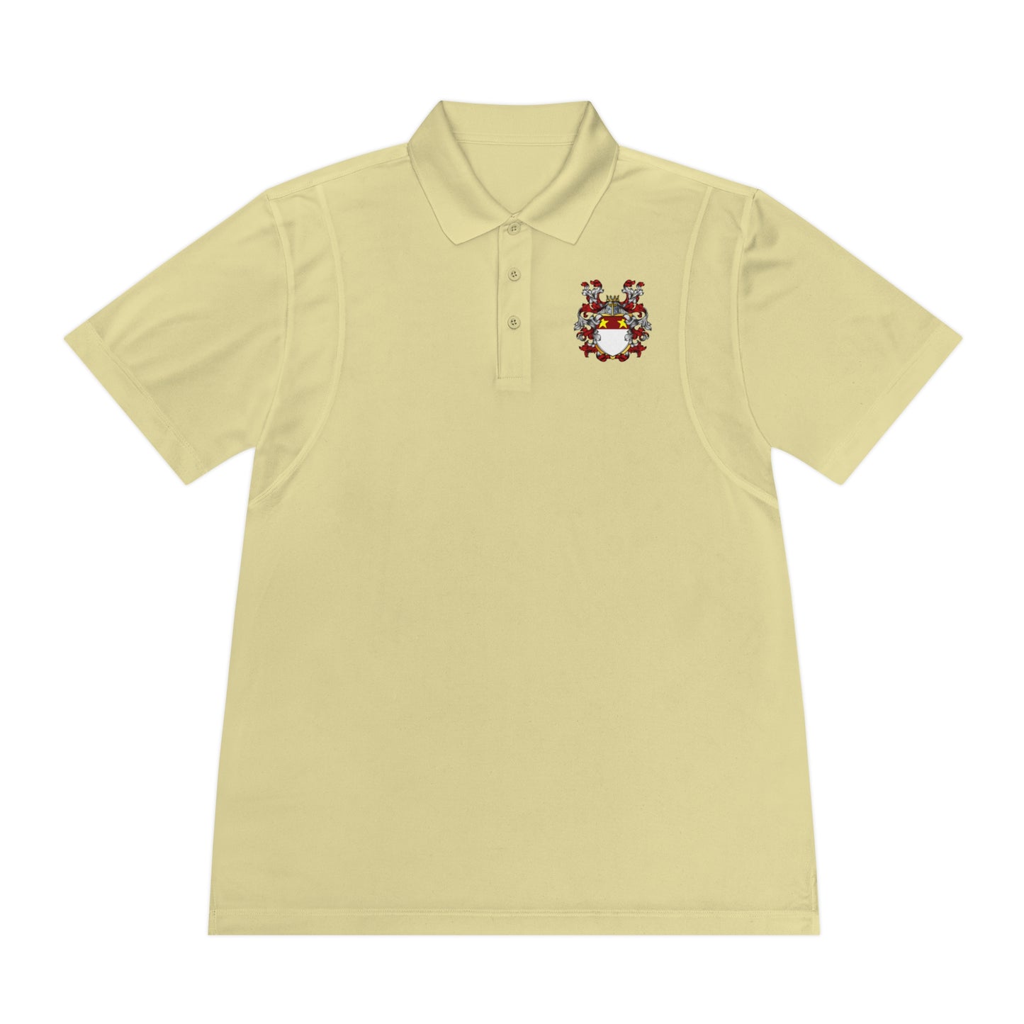 Men's Custom Sport Polo Shirt with Unique Crest Design, Casual Wear, Gift for Dad, Father’s Day, Sports Events, Summer Outing