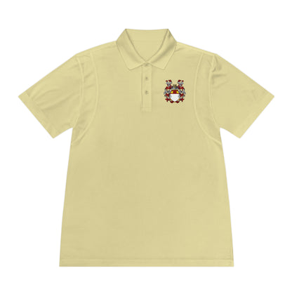 Men's Custom Sport Polo Shirt with Unique Crest Design, Casual Wear, Gift for Dad, Father’s Day, Sports Events, Summer Outing