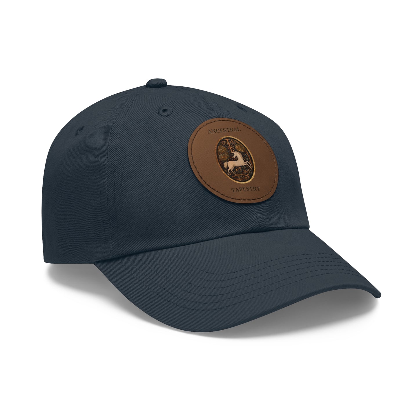 Ancestral Tapestry Vintage Leather Patch Hat