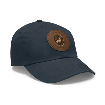Ancestral Tapestry Vintage Leather Patch Hat