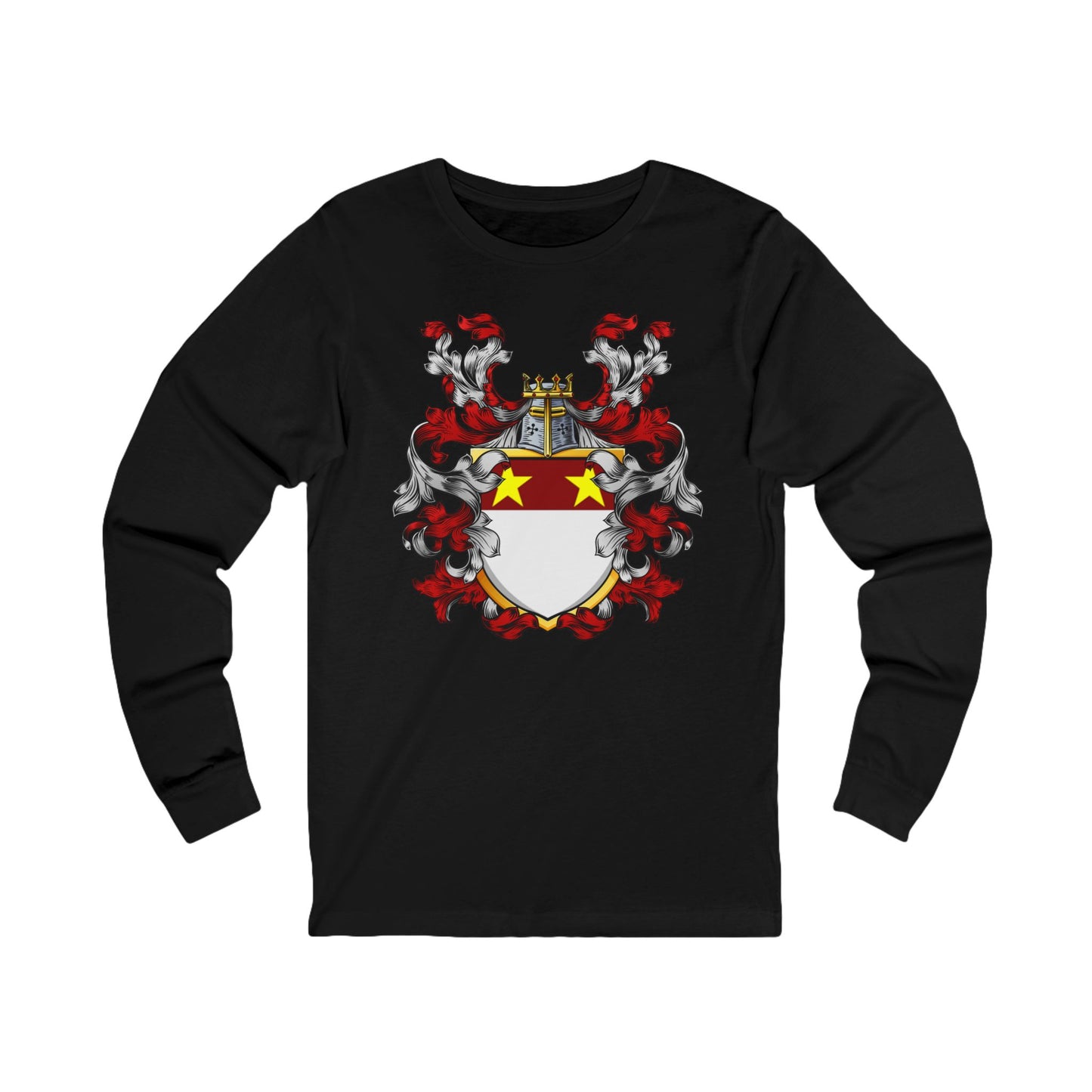 Custom Family Crest Long Sleeve Tee - Unisex Jersey Tee, Gift for Heritage Lovers, Personalized Birthday Gift, Heritage Tee, Stylish [...]