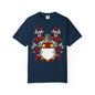 Personalized Heraldic Crest T-Shirt, Family Reunion Attire, Gift for Heritage Lovers, Unique Apparel for Celebrations