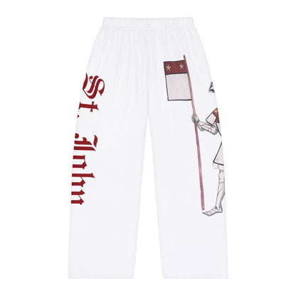 Sir John St. John, Knight-Themed Men's Pajama Pants, Cozy Sleepwear for Men, Perfect for Relaxing Nights, Gift for Father's Day, Pajama Day