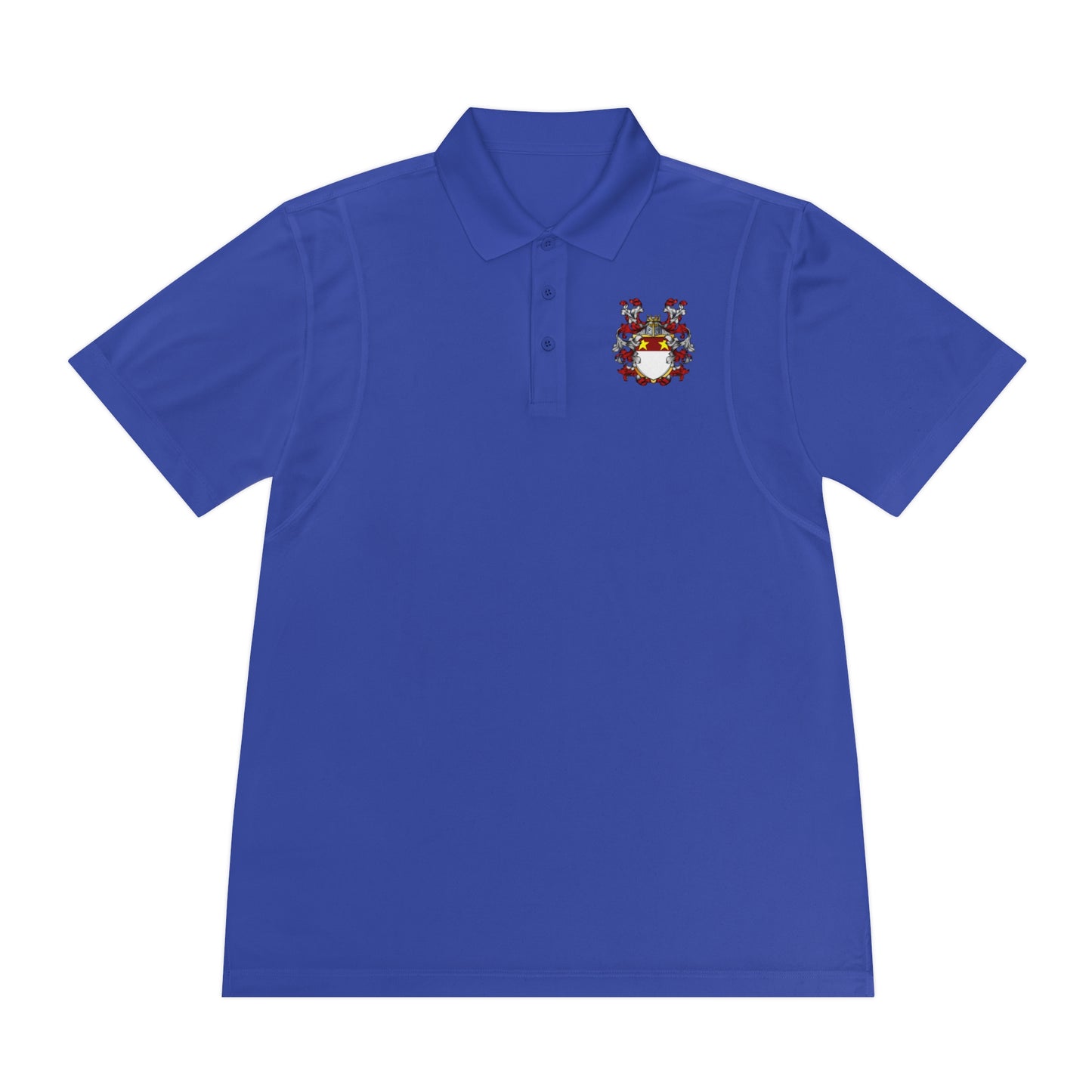 Men's Custom Sport Polo Shirt with Unique Crest Design, Casual Wear, Gift for Dad, Father’s Day, Sports Events, Summer Outing