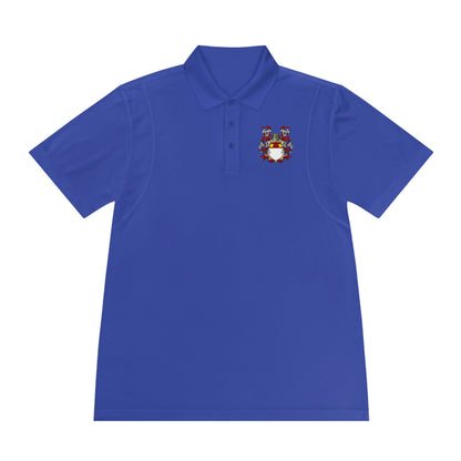 Men's Custom Sport Polo Shirt with Unique Crest Design, Casual Wear, Gift for Dad, Father’s Day, Sports Events, Summer Outing