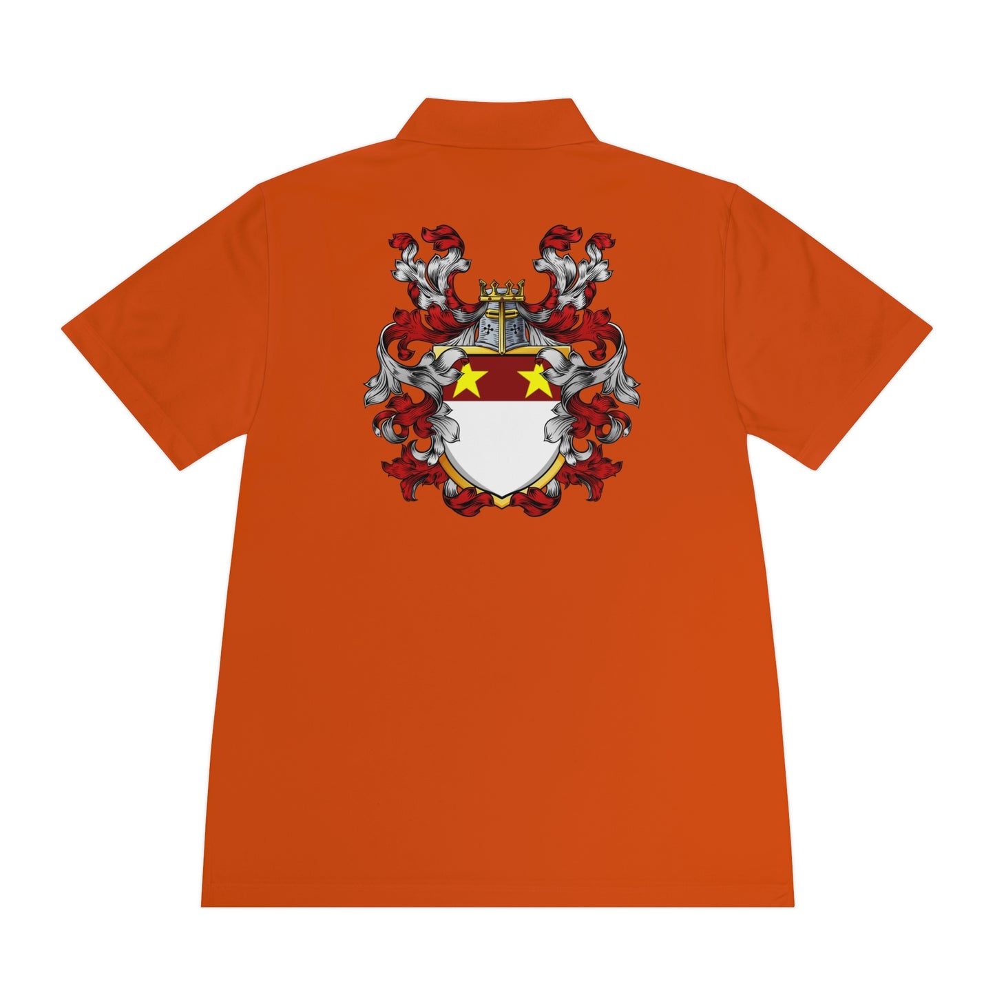 Men's Custom Sport Polo Shirt with Unique Crest Design, Casual Wear, Gift for Dad, Father’s Day, Sports Events, Summer Outing