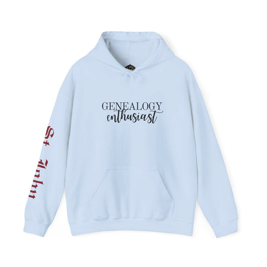 Genealogy Enthusiast Hoodie with St. John Heraldry