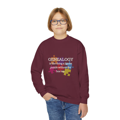 Colorful Genealogy Youth Crewneck Sweatshirt, Family History Sweatshirt, Cozy Puzzle Design, Gift for Genealogy Lovers, Unique Family [...]